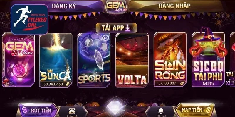 Kho game đa dạng tại Gemwin