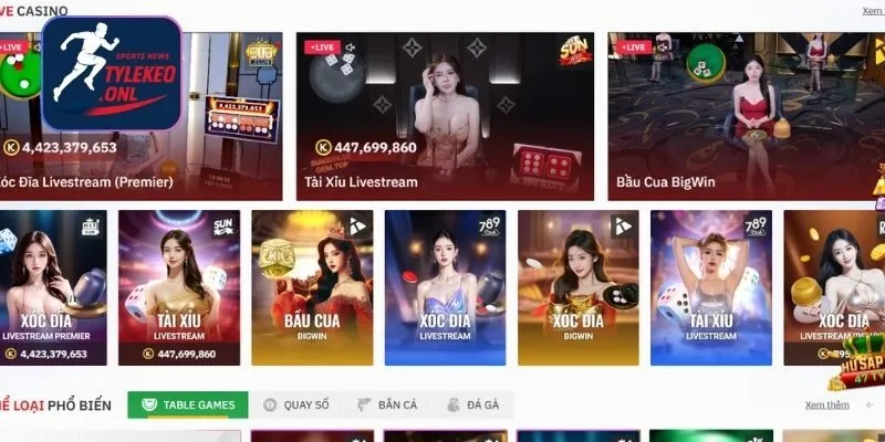 Kho game đồ sộ tại bbet 